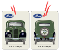 Ford 8 (7Y) 1938-39 Air Freshener